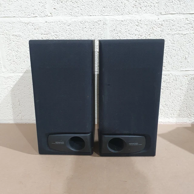 PAIR OF KENWOOD LSB3 Black Wired 50Watt 6Ohm Coaxiel Bookshelf