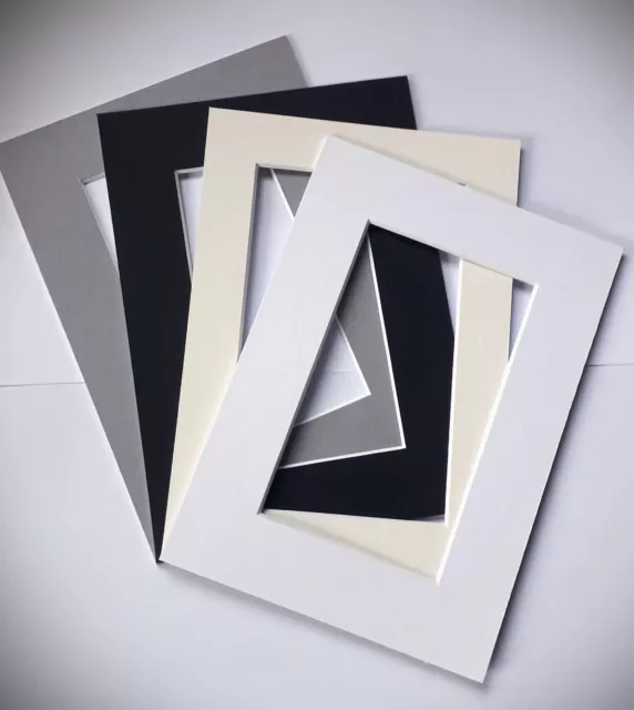 12 x 16 Picture Photo Bevel Edge Mount with A4 Aperture, High Quality Col choice