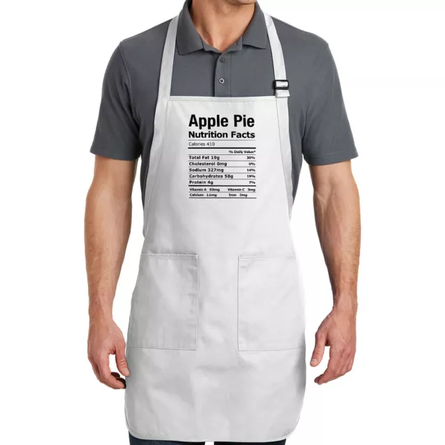Thanksgiving Family Nutrition Food Apron Full Length Funny Holiday Christmas