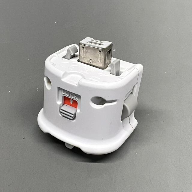 Nintendo Wii Official OEM Motion Plus Adapter Remote Attachment White RVL-026 Nintendo Wii Official OEM Motion Plus Adapter Remote Attachment White RVL-026