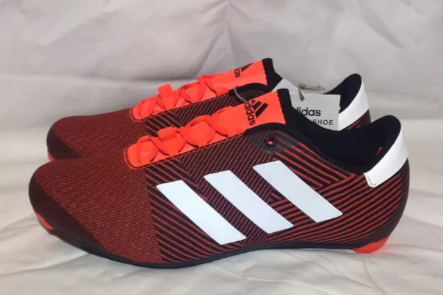 ADIDAS The Road Shoe Red & Black Cycling Shoes Size 6uk Men’s / Women’s 3 Bolt