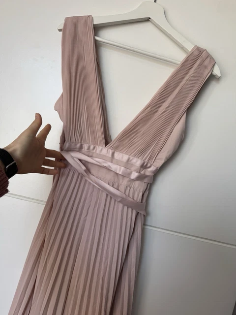 ASOS EDITION SADIE pleated plunge satin wrap wedding dress Size 10 103.66  - PicClick UK