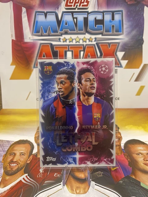 Combo Topps TOPPS MATCH ATTAX 25/26 Lethal Combo Neymar Jr Ronaldinho LC-RN ULTRA ...