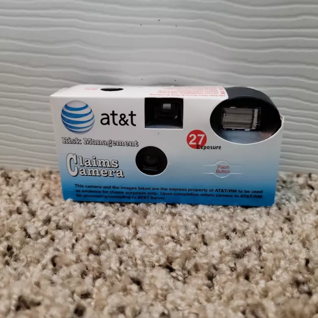 Cámara fotográfica de un solo uso con cámara de reclamos de AT&T