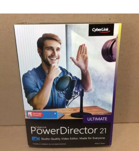 CyberLink PowerDirector 21 Ultimate Editor’s Choice Factory - NEW Sealed