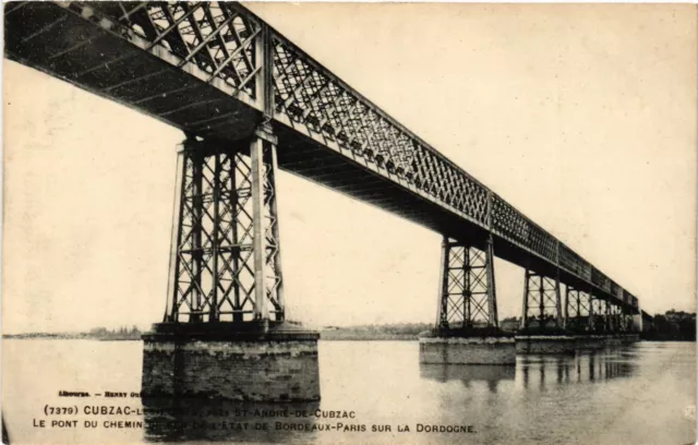 CPA CUBZAC-les-BRIDGES pres St-ANDRÉ-fr-Cubiac - Le Pont du Chemin (655306)