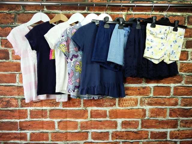 GIRLS BUNDLE AGE 4-5 GAP NEXT MY LITTLE PONY etc SUMMER SKIRT SHORTS TOPS 110CM