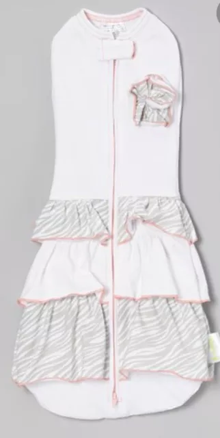 Woombie Fancy&Fabulous Pink Zebra Print Newborn 5-13lbs