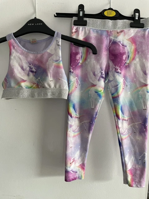 girls 6-7 years tu Unicorn Gym 2 Piece