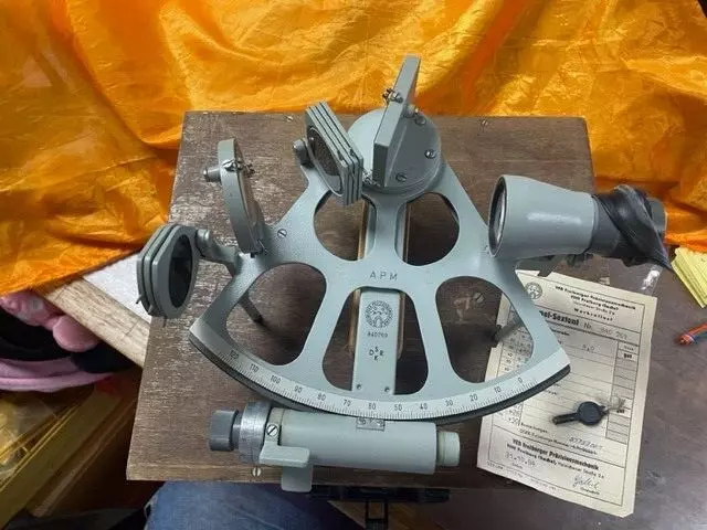 Freiberger Prazisionsmechanik Gmbh Ships Marine Navigation Trommel-Sextant