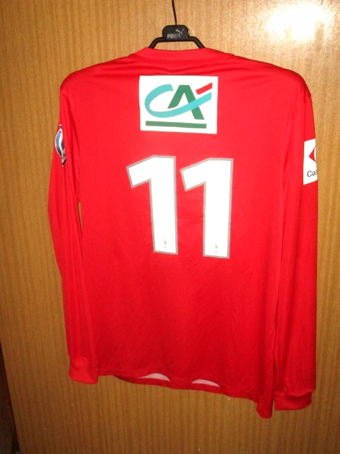 Maillot Porté Duarig - Coupe De France 1990-1991 Martigues Vs Châteauroux - N°2 Rouge