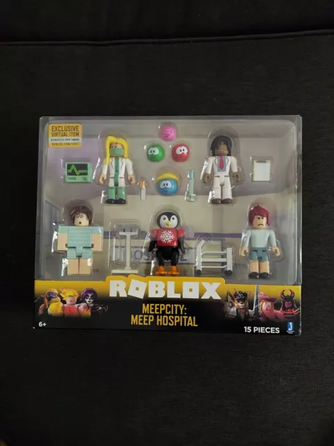 ROBLOX MeepCity: MEEP HOSPITAL 15 Piece Playset w/Exclusive Virtual Item  19852