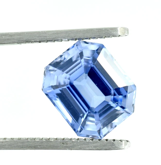 AAA 7.30 CT Naturel sans Défaut Kashmiri Saphir Bleu Desseré Radiant Coupe Gemme