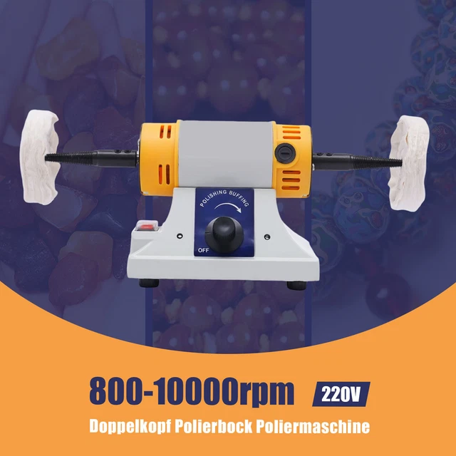 Jewelry Rock Polishing Buffer Machine, Tm-2 Mini Bench Lathe | Envío Gratis - View #6