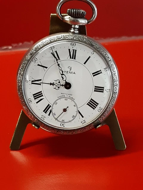Montre Gousset LIP Mécanique Argentée - Occasion - Fonctionne - Belle Pièce Vintage