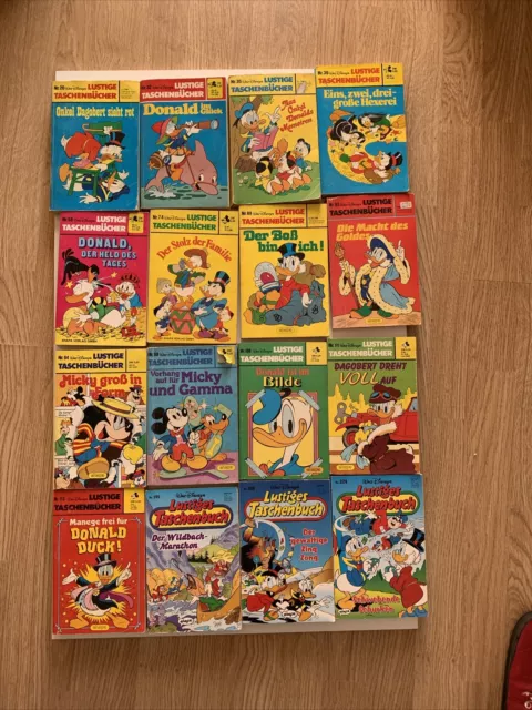 16 LTB - LUSTIGE TASCHENBÜCHER Konvolut Sammlung Disney Micky Maus Bücher