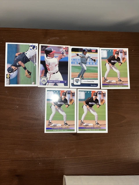 Vinny Castilla Lot of 6 Rockies, Padres 4 Different Cards Base