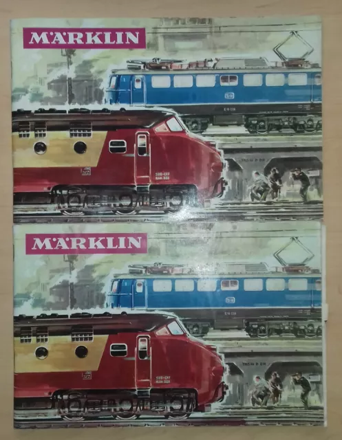 2x alter Katalog Märklin 1965 DEFEKT noch mit Gutschein 1965/66 Märklin-Bahn H0