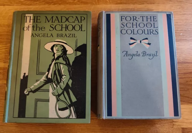 BOOK - Angela Brazil X2 Vintage School Girl Stories Hardbacks Bundle For The