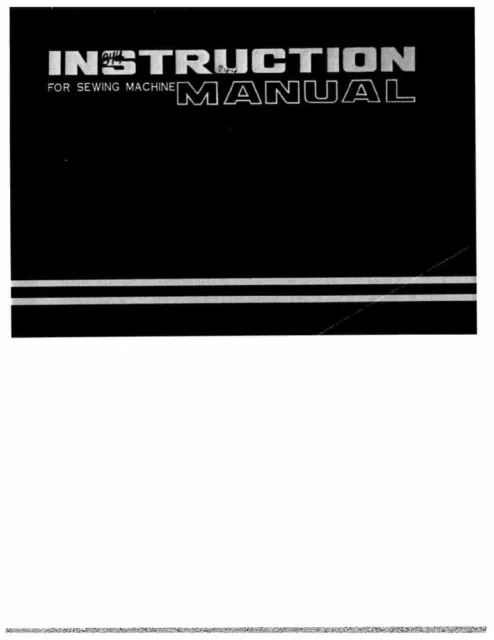 White W844 Sewing Machine/Embroidery/Serger Owners Manual Reprint