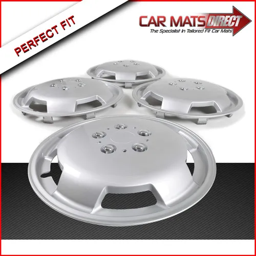 15" Silver Domed Wheel Trims To Fit Auto Sleeper Ford Transit Chassis Motorhome 3