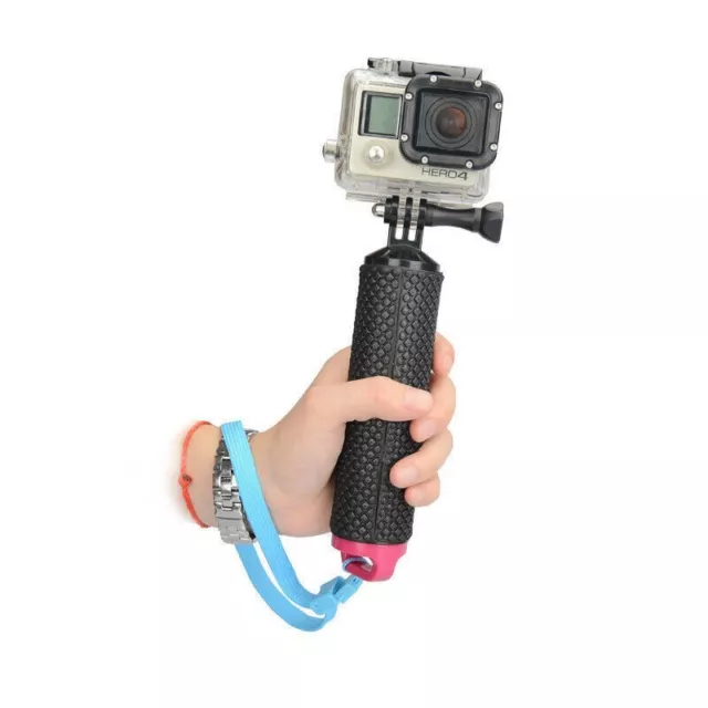 For GoPro Hero10 9 8 7 6 5 4 3-Buoyancy Stick Floating Camera Hand Grip-RED