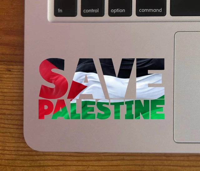 SAVE PALESTINE CAR Decal Sticker | Free Palestine Flag Bumper Sticker