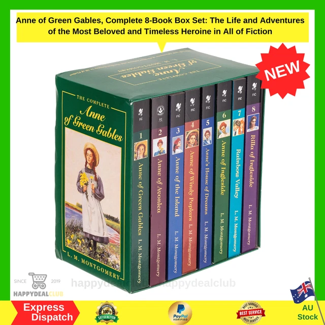Anne of Green Gables Complete 8-Book Box Set Paperback Novels Gift Collection