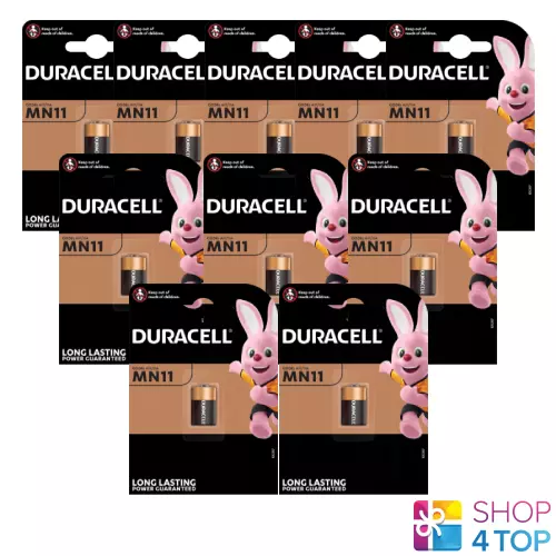 10 Duracell Alcalin MN11 A11 Batteries 6V 11A E11A GP-11A GP11A Exp 2025 Neuf