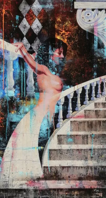 "Lucía" Pintura acrílica original con certificado de autenticidad
