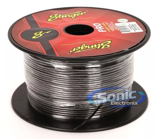 Stinger SPW318BK 500 ft. Roll of PRO Series Black 18 AWG Gauge Primary Wire