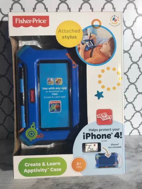 Fisher-Price Create and Learn Apptivity Case for iPhone, Boys, New, NIB