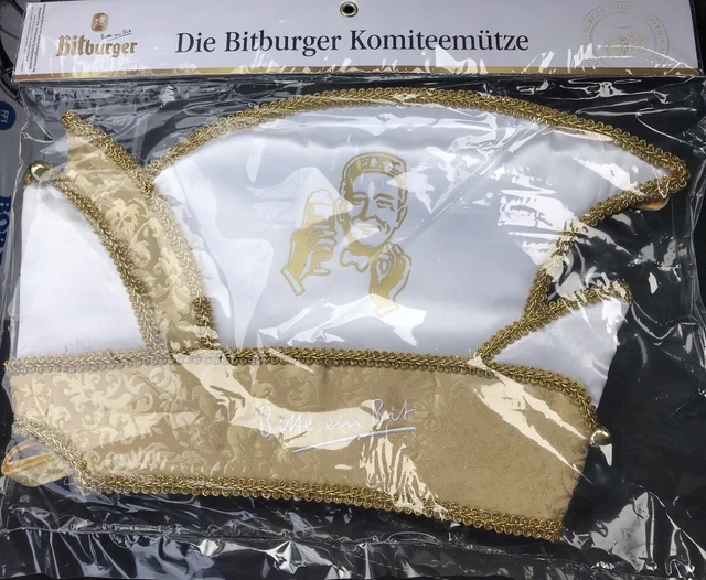 BITBURGER KOMITEE MÜTZE Karneval Fasching Fastnacht Narrenkappe O V P ...