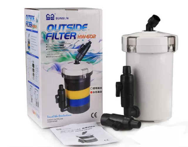Aquarium Fish Tank External Canister Filter Outside Pre-Filter mini Filter