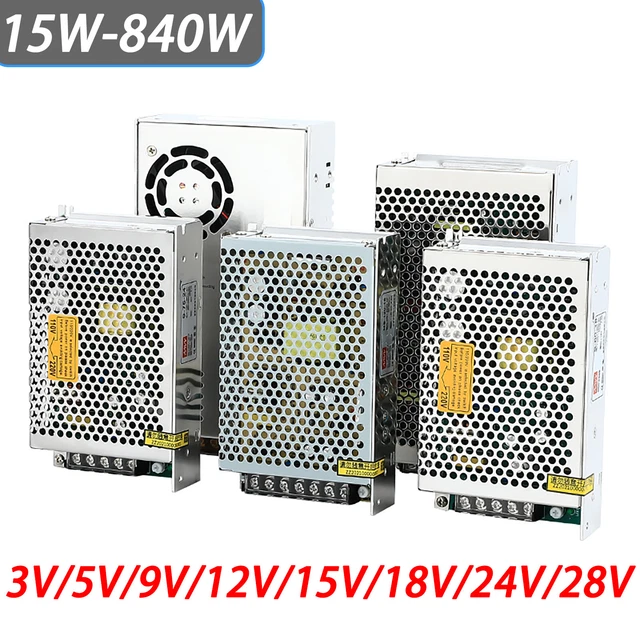 Zolt 45W Universal Netzteil AC zu DC 5V 6V 7.5V 9V 12V 13.5V 15V 3A