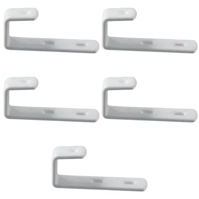 5PCS Curved Hook Double Layer Fixation PVC Bed Hook For Screw Bed  Bedroom