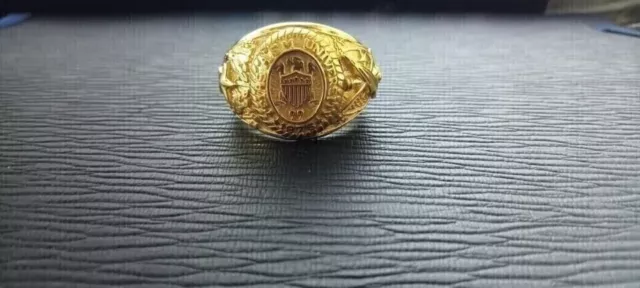 Bague Aggie classique Texas A&M University sans pierre plaquée or jaune 14... 3