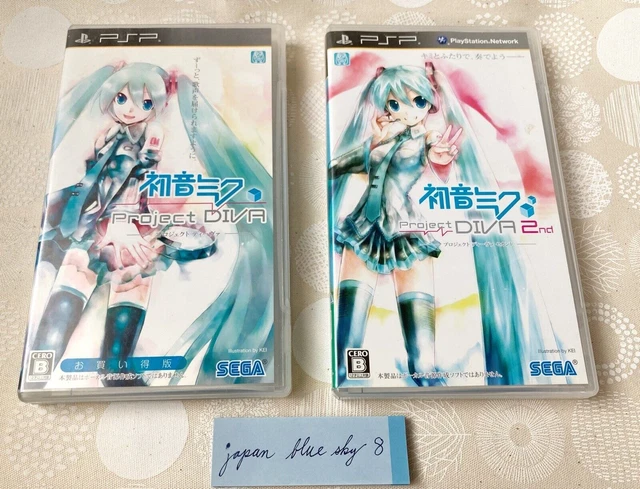 PSP Hatsune Miku Set Project Diva 1 2 Vocalonexus Sony very good condition
