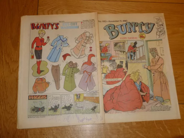 BUNTY Comic - No 1192 - Date 15/11/1980 - UK Paper Comic