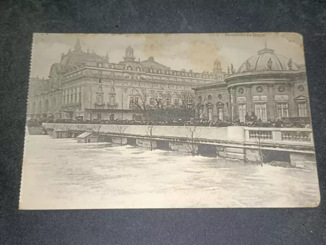 CPA 75 PARIS - January 1910 Floods - Restaurant le Doyen