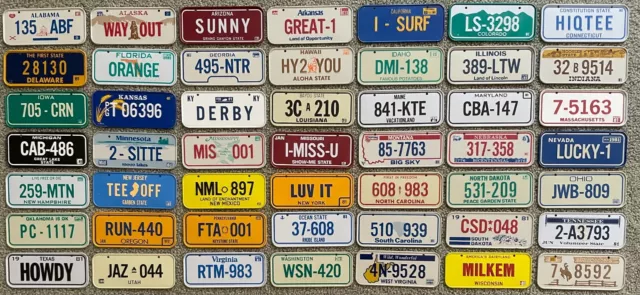 Highly Collectible Wheaties 1981 Mini Bicycle License Plates