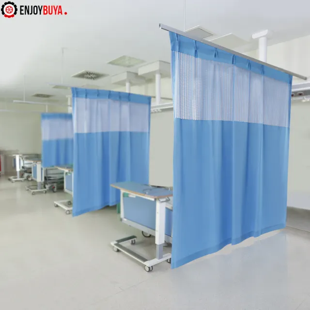 Curtain with Flat Hooks for Hospital Medical Clinic SPA Lab Cubicle Curtain Best