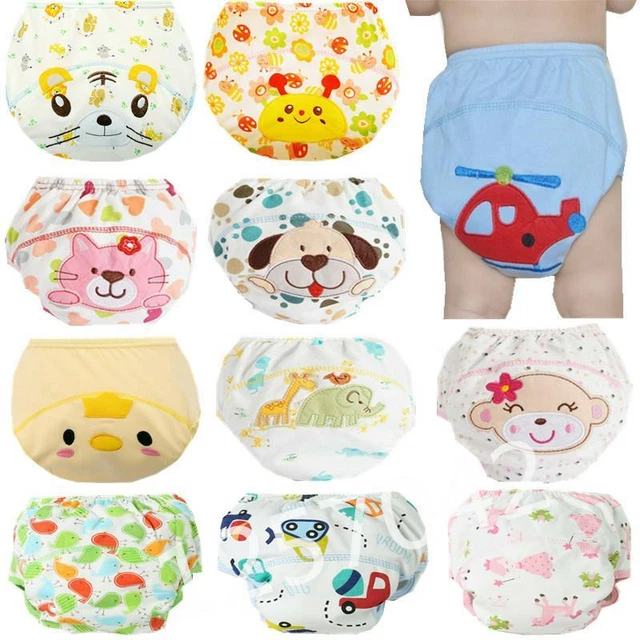 1Pcs Cute Baby Diapers Reusable Nappies Cloth Diaper Washable Infants Children B