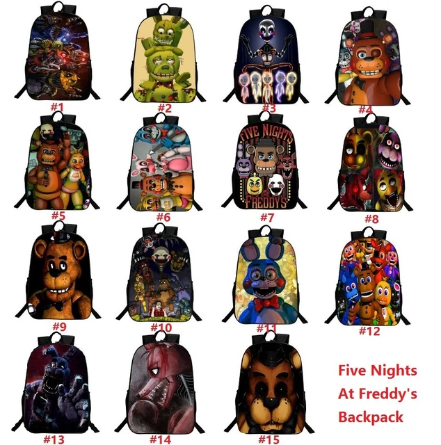 Foxy Backpack FIVE NIGHTS AT Freddy's Backpack Freddy Chica Foxy Bonnie Fnaf Shoulder ...