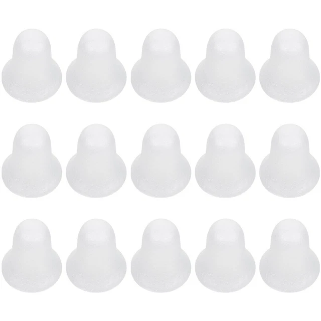 15 un. campanas de espuma en blanco modelos de campanas de espuma hágalo usted mismo espumas campanas artesanales para