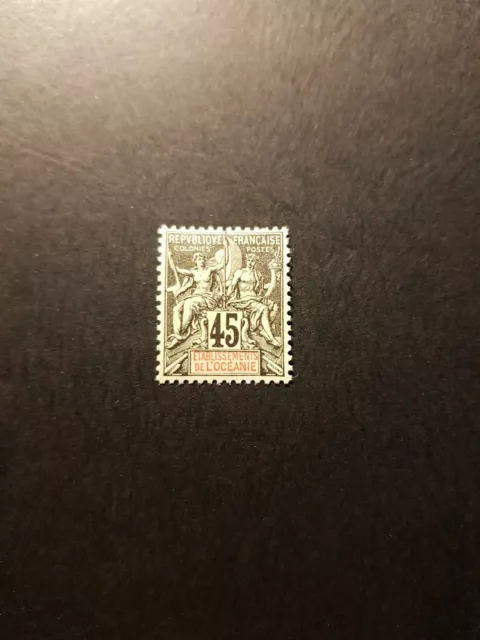 Briefmarke Frankreich Kolonie Ozeanien N°19 Neu MH 1900