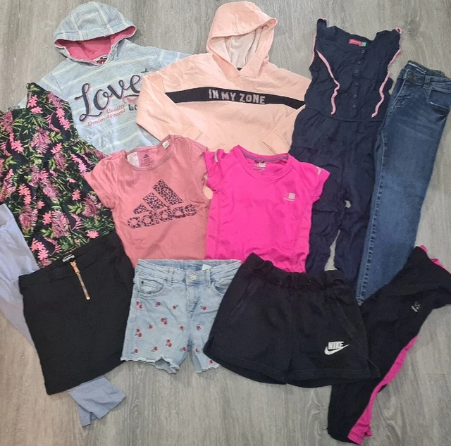7-8 Years Girls Bundle summer shorts jumpers jeans tops adidas nike (2)