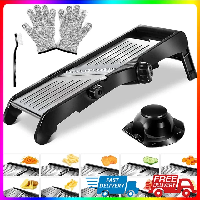 MANDOLIN SLICER VEGETABLE Chopper Food Fruit Salad Cutter Adjustable