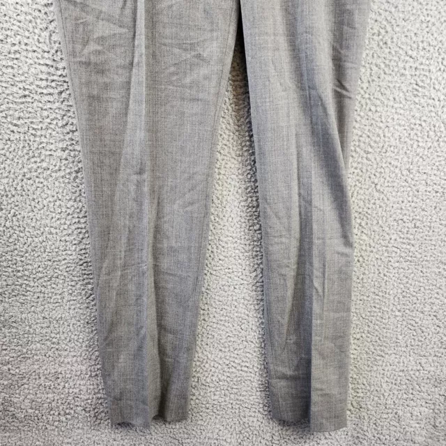 Michael Kors Collection St. Tropical Samantha Wool-Blend Pant Women's 8 Grey Zip 3