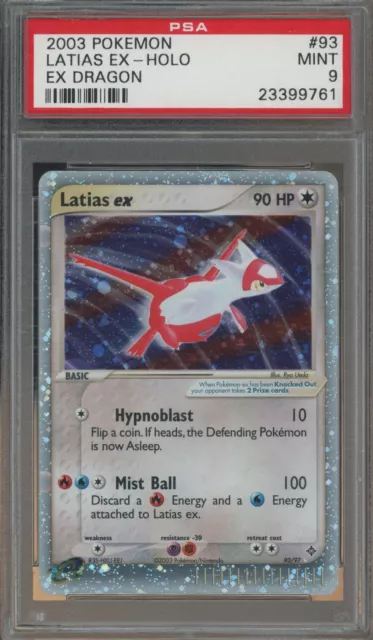 Pokemon Latias ex EX Dragon Ultra Rare Holo #93 PSA 9 Mint
